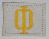 Vintage Soviet Union USSR Russian Forces Phi 1 7/8" x 2 3/8" Velcro Fabric Patch Badge Insignia