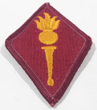 Vintage US Army Ordnance Center and School 2" x 3 1/4" Fabric Patch Badge Insignia
