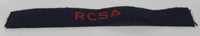 Royal Canadian RCSA Artillery Black with Red Letters 3/4" x 5 1/4" Fabric Patch Badge