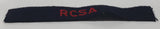 Royal Canadian RCSA Artillery Black with Red Letters 3/4" x 5 1/4" Fabric Patch Badge
