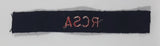 Royal Canadian RCSA Artillery Black with Red Letters 3/4" x 5 1/4" Fabric Patch Badge