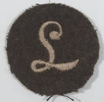 WWII British Army L Meritorious Unit Citation 1 1/2" Fabric Patch Military Badge Insignia