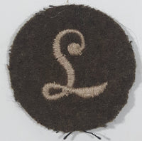 WWII British Army L Meritorious Unit Citation 1 1/2" Fabric Patch Military Badge Insignia