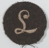 WWII British Army L Meritorious Unit Citation 1 1/2" Fabric Patch Military Badge Insignia