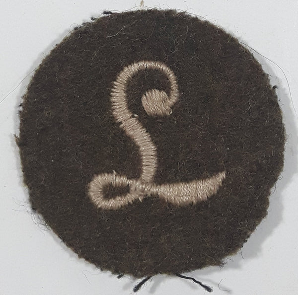 WWII British Army L Meritorious Unit Citation 1 1/2" Fabric Patch Military Badge Insignia