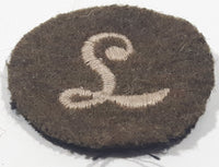 WWII British Army L Meritorious Unit Citation 1 1/2" Fabric Patch Military Badge Insignia