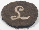 WWII British Army L Meritorious Unit Citation 1 1/2" Fabric Patch Military Badge Insignia