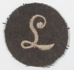 WWII British Army L Meritorious Unit Citation 1 1/2" Fabric Patch Military Badge Insignia