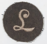 WWII British Army L Meritorious Unit Citation 1 1/2" Fabric Patch Military Badge Insignia