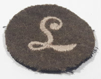WWII British Army L Meritorious Unit Citation 1 1/2" Fabric Patch Military Badge Insignia