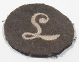 WWII British Army L Meritorious Unit Citation 1 1/2" Fabric Patch Military Badge Insignia