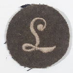 WWII British Army L Meritorious Unit Citation 1 1/2" Fabric Patch Military Badge Insignia