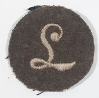 WWII British Army L Meritorious Unit Citation 1 1/2" Fabric Patch Military Badge Insignia