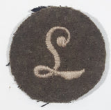 WWII British Army L Meritorious Unit Citation 1 1/2" Fabric Patch Military Badge Insignia