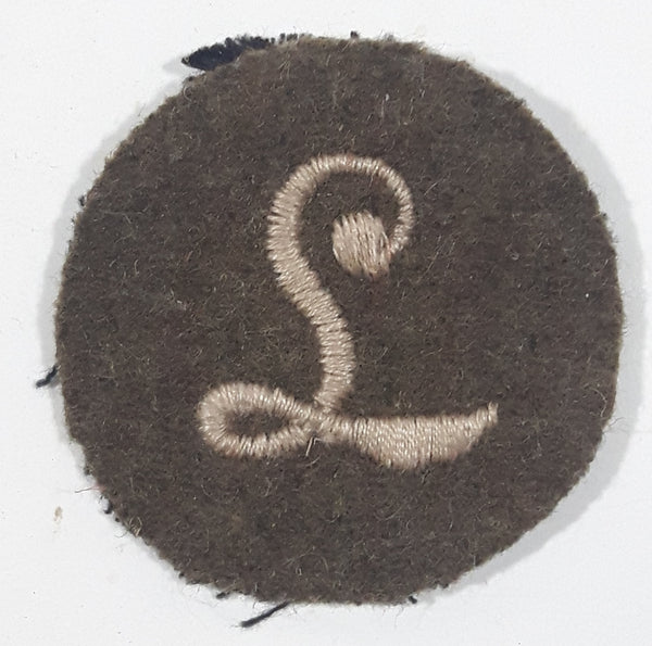 WWII British Army L Meritorious Unit Citation 1 1/2" Fabric Patch Military Badge Insignia