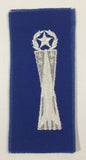 Vintage USAF US Air Force Missile Maintenance White Thread Blue 2" x 4 1/2" Fabric Patch Badge Insignia