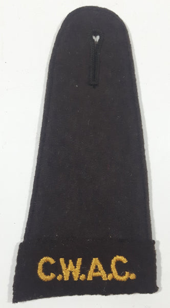 Vintage Canadian Army CWAC Canadian Women's Army Corp 2 1/2" x 5 1/4" Shoulder Fabric Patch Badge