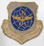 Vintage USAF US Air Force Military Airlift Command 3" x 3" Fabric Patch Badge Insignia
