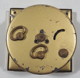 Vintage Fisher Precision Movement Black Face Travel Alarm Clock Made in West Germany