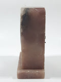 Antique Pink and Grey Marble 4 1/2" Tall Cased Desk Clock
