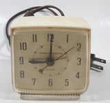 Vintage General Electric 3 1/2" Tall Plug In Alarm Clock Model LR-207 Made in Toronto Canada