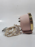 Vintage Westclox Baby Ben Light Pink 3 1/2" Tall Plug In Alarm Clock Made in Canada