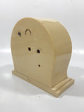 Antique Ivory PY-RA-LIN Eight Day Cream Colored Arched 5" Tall Wind Up Alarm Clock Made in U.S.A.