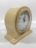 Antique Ivory PY-RA-LIN Eight Day Cream Colored Arched 5" Tall Wind Up Alarm Clock Made in U.S.A.