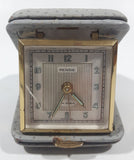Vintage Rensie Ten Jewels Grey Cased Travel Alarm Clock Made in Germany Crack in Glass
