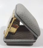 Vintage Rensie Ten Jewels Grey Cased Travel Alarm Clock Made in Germany Crack in Glass