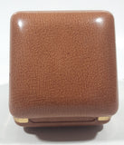 Vintage Ingraham Luminous Brown Cased Travel Alarm Clock Made in Japan