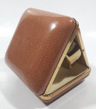 Vintage Ingraham Luminous Brown Cased Travel Alarm Clock Made in Japan