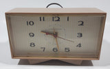 Vintage General Electric Telechron 6" Wide Plug In Travel Alarm Clock Model 7H215 Made in U.S.A.