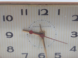 Vintage General Electric Telechron 6" Wide Plug In Travel Alarm Clock Model 7H215 Made in U.S.A.