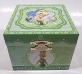 Disney Parks Authentic Original Tinkerbell Green Wind Up Music Box Plays "You Can Fly! You Can Fly! You Can Fly!"