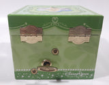 Disney Parks Authentic Original Tinkerbell Green Wind Up Music Box Plays "You Can Fly! You Can Fly! You Can Fly!"