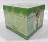 Disney Parks Authentic Original Tinkerbell Green Wind Up Music Box Plays "You Can Fly! You Can Fly! You Can Fly!"