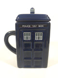 2012 ZION BBC Doctor Who Police Public Call Box Blue Tardis Shaped 6 1/2" Tall Ceramic Milk Creamer