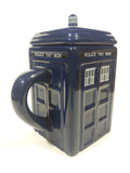 2012 ZION BBC Doctor Who Police Public Call Box Blue Tardis Shaped 6 1/2" Tall Ceramic Milk Creamer