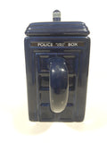2012 ZION BBC Doctor Who Police Public Call Box Blue Tardis Shaped 6 1/2" Tall Ceramic Milk Creamer
