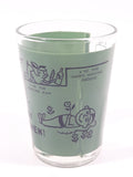 Vintage "Say When!" Green 3 1/8" Tall Shot Glass Shooter