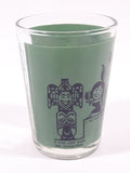 Vintage "Say When!" Green 3 1/8" Tall Shot Glass Shooter
