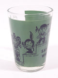 Vintage "Say When!" Green 3 1/8" Tall Shot Glass Shooter