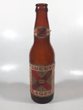 Vintage Lucky Lager Extra Dry Beer 9" Tall Amber Brown Glass Bottle