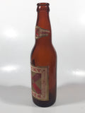Vintage Lucky Lager Extra Dry Beer 9" Tall Amber Brown Glass Bottle