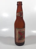 Vintage Lucky Lager Extra Dry Beer 9" Tall Amber Brown Glass Bottle