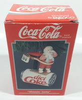 1993 Enesco Coca-Cola Diet Coke "Slimmin' Santa" On Year Limited Edition Christmas Tree Ornament 592722 New in Box