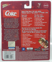 2003 Playing Mantis Johnny Lightning Coca-Cola Coke 1955 Ford Crown Victoria Dark Blue and White 1:64 Scale Die Cast Toy Car Vehicle New in Package