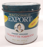 Vintage Macdonald Export Finest Virginia Cigarette Tobacco "Now - 200g" 4 1/8" Tall Tin Metal Can