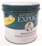 Vintage Macdonald Export Finest Virginia Cigarette Tobacco "Now - 200g" 4 1/8" Tall Tin Metal Can